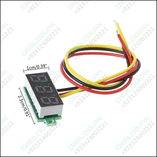 Three Wire 0.28 Inch Led Mini Dc Voltmeter