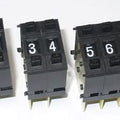 ThumbWheel BCD Switch - shown as three separate black modular units displaying the digits 0 through 9 on individual push-button wheels.