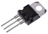 TIP127 PNP Medium-power Complementary Silicon Transistors - a black three-pin electronic component with a silver metal mounting tab and printed text on its face.