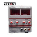 TITAN 305DS DC Power Supply - grey TITAN bench DC power supply with dual red displays and four knobs