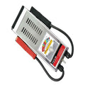 TITAN BT-100A Battery Load Tester - silver steel load tester with analog good/bad meter and red and black clamps