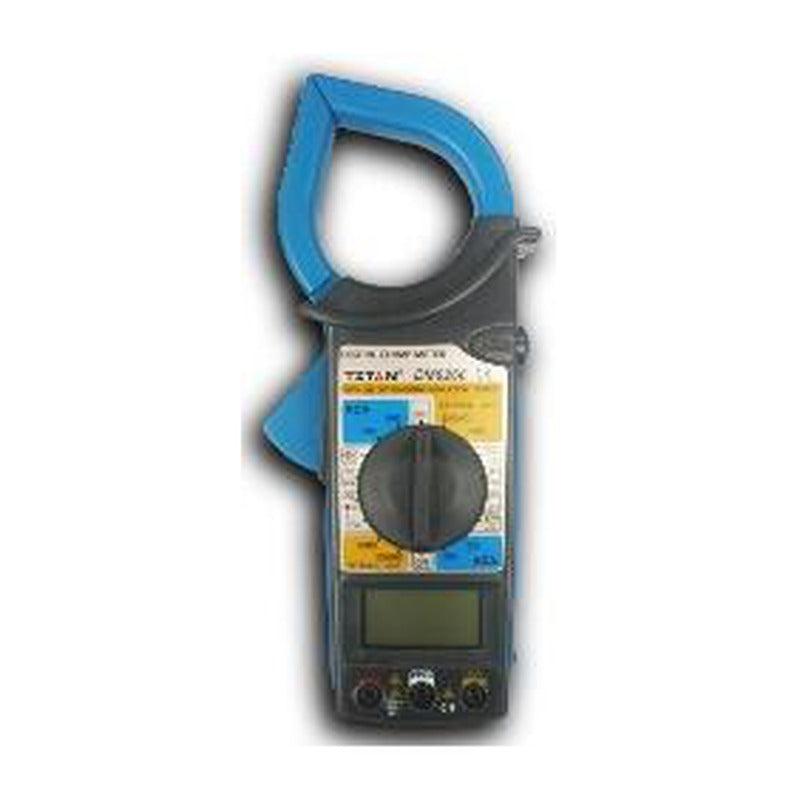 TITAN TN6266 Digital AC Clamp Meter - blue jaw TITAN clamp meter with rotary dial