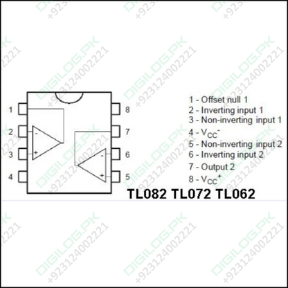 Tl082 Wide Bandwidth Dual Jfet Input Operational Amplifier