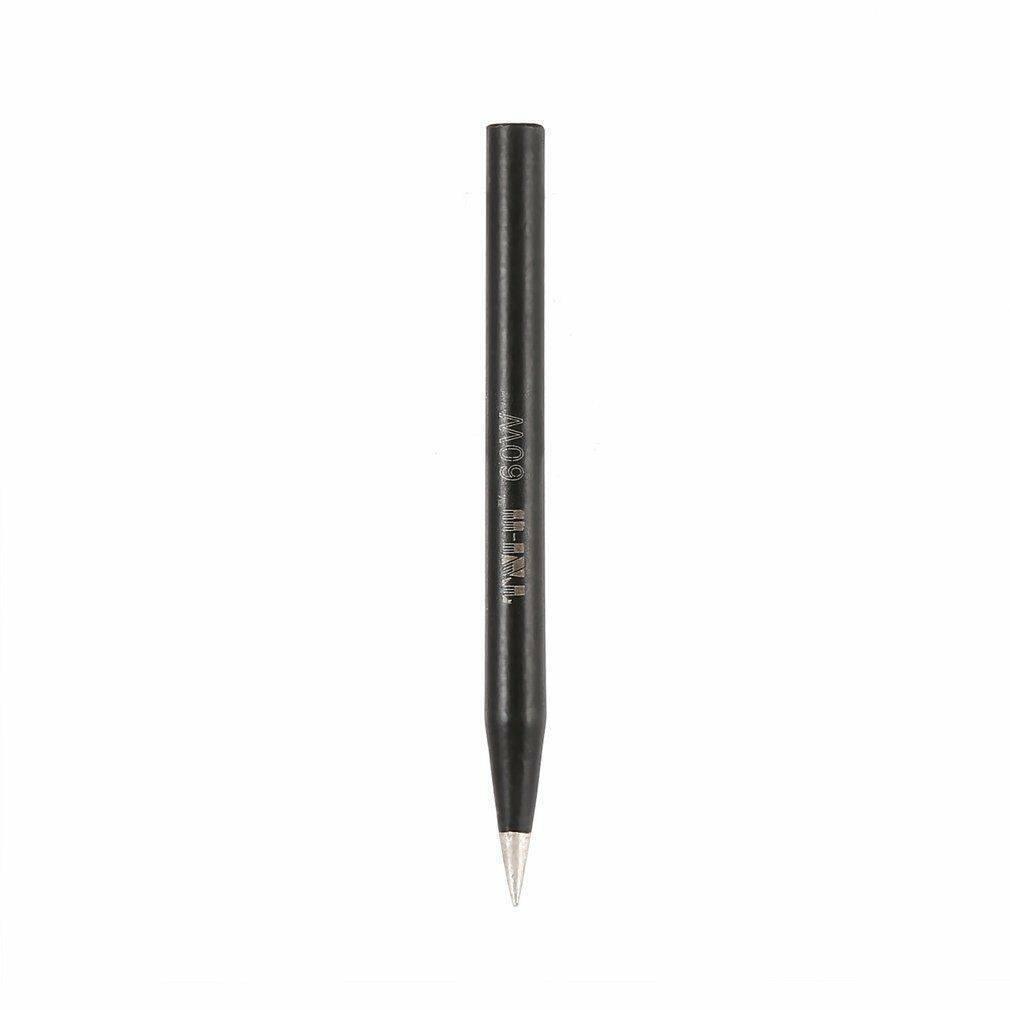 Tni-u 60W Sharp Soldering Tip Iron Head Tools For Rework Station - a black, cylindrical soldering iron tip with a pointed metal end and "TNI-U 60W" printed on the side.