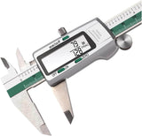 TOOLTOP ET50 Digital Vernier Caliper - stainless steel caliper with LCD showing inch and fraction readings