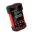 TOOLTOP IR502 Battery Internal Resistance Tester - red and black smart battery tester showing internal resistance and voltage