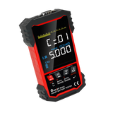 TOOLTOP IR502 Battery Internal Resistance Tester - red and black smart battery tester showing internal resistance and voltage