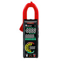 TOOLTOP X6 Smart AC DC Clamp Meter - red jaw clamp meter with colour dual display and coloured function ring