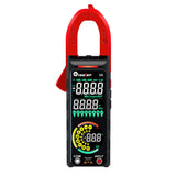 TOOLTOP X6 Smart AC DC Clamp Meter - red jaw clamp meter with colour dual display and coloured function ring