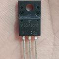 Toshiba TK65A10N1 100V 65A N-Channel Power MOSFET TO-220SIS USED - a black, three-pin electronic component in a TO-220SIS package with the text K65A10N1 printed on the front.