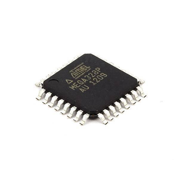 Tqfp ATMEGA328P-AU ATMEGA328P Au IC For Arduino - a black, square-shaped TQFP microcontroller chip with metal pins extending from all four sides, shown against a white background.