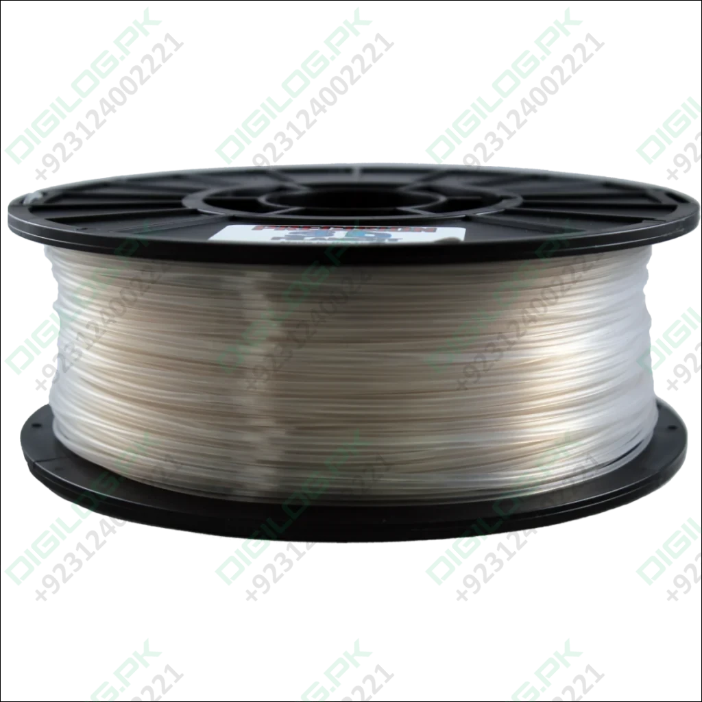Clear spool of ABS 3D printer filament for printing in Pakistan. 1.75mm, 500g
