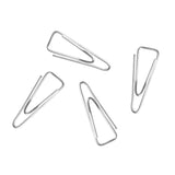 Triangle Paperclips 36mm - shown as four individual silver-coloured metal paperclips with a triangular shape arranged against a white background.
