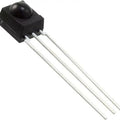 Tsop Sensor 1838 IR Receiver - a small black electronic component with a rounded top and three long metal pins extending from the base.