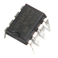 UC3843 Current Mode PWM Controller IC DIP-8 Package - a black 8-pin integrated circuit with white text showing UC3843AN printed on its top surface.