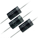 UF4007 Ultra Fast Diode - three black cylindrical electronic components with silver bands and wire leads, marked with the text UF4007.