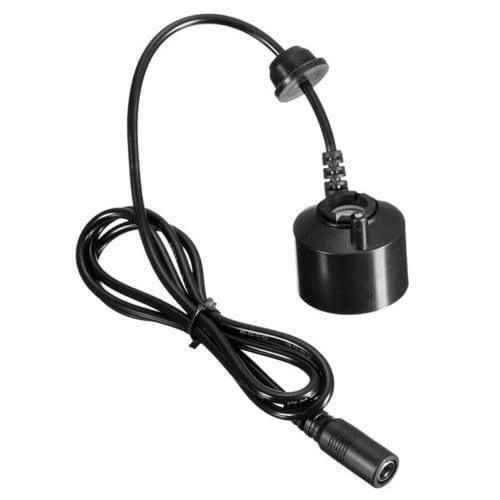 Ultrasonic Humidifier Mist Maker Air Humidifier Fog Maker - a black cylindrical misting head with a power cable and a DC barrel connector.