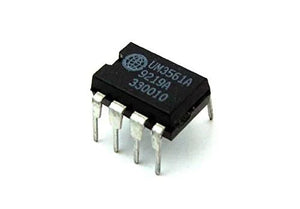 UM3561 UM3561A DIP-8 Sound Generator IC - shown as a black, 8-pin DIP integrated circuit component with white text printed on its top surface.
