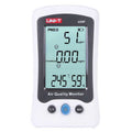 UNI-T A25F PM2.5 and formaldehyde air quality monitor front display