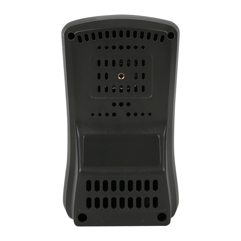 UNI-T A37 CO2 Meter – 400–5000 PPM Carbon Dioxide, Temperature, NDIR Air Quality Monitor, Rechargeable - the black plastic casing with ventilation slots and a central mounting screw hole.
