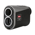 UNI-T LM1000G Laser Rangefinder – 1000 m, 6× Monocular, Golf & Hunting, Flagpole Lock, Slope / Speed / Angle, ±1 m - grey and black textured finish, showing the front dual-lens configuration and two silver buttons on the top.