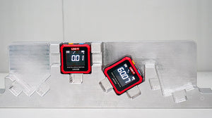 UNI-T LM320A digital angle meter measuring angle in application