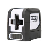 UNI-T LM570LD-I Green Cross Line Laser Level – 1V1H, ±3 mm/10 m, Self-Leveling, 510 nm, 110° Lines, Tripod Mount - a black and white compact device with a front-facing laser aperture and a sliding power switch at the base.
