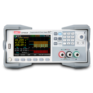 UNI-T UDP6952B 600W Programmable DC Power Supply – Single Channel, 0–60V / 0–25A, 1 mV / 0.1 mA, RS232 / RS485 / USB / LAN - a grey, rectangular unit with a digital display, numeric keypad, control knob, and front output ports.