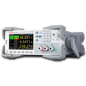 UNI-T UDP6953B 600W Programmable DC Power Supply – Single Channel, 0–150V / 0–10A, 1 mV / 0.1 mA, RS232 / RS485 / USB / LAN - a grey benchtop unit with a digital screen, keypad, control knob, and front-panel output terminals.