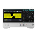 UNI-T UPO1082HD 80 MHz 2-Channel Digital Storage Oscilloscope – 1.25 GSa/s (single channel), 625 MSa/s (dual channels), 100 Mpts - a white and grey benchtop unit with a screen displaying a yellow waveform, control knobs, buttons, and two input ports.