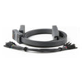 UNI-T UT-M15 16-Channel Logic Analyzer Probe Pod – for UPO/MSO Series Oscilloscopes (Mixed-Signal Debugging) - a grey multi-wire ribbon cable with two connector heads and individual color-coded wire leads.