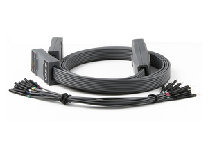 UNI-T UT-M15 16-Channel Logic Analyzer Probe Pod – for UPO/MSO Series Oscilloscopes (Mixed-Signal Debugging) - a grey multi-wire cable, two grey connector housings, and a bundle of individual wire leads.