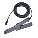 UNI-T UT-P41 AC/DC Current Probe for Oscilloscopes – DC~100 kHz, 100 A, 10/100 mV/A, CAT III 600 V, BNC - a black clamp-style sensor with a coiled cable, a control button on the handle, and a circular BNC connector.