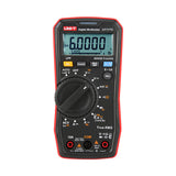 UNI-T UT117C High-Precision True RMS Digital Multimeter – 60000 Count, Bluetooth, LoZ, LPF, AutoVolt, NCV, AC/DC 600V, Capacitance, Frequency, 2m Drop-Proof - in a black and red case, featuring a rotary dial, function buttons, input ports, and a screen displaying 6.0000.