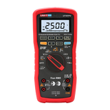 UNI-T UT197PV Solar PV True RMS Digital Multimeter – 2500V DC, 1500V AC, IP67 Waterproof, 5m Drop-Proof, Bluetooth App, VFD, CAT IV 1000V / CAT III 1500V - a red and black handheld device with a central rotary dial, control buttons, and a screen displaying 2500V DC.