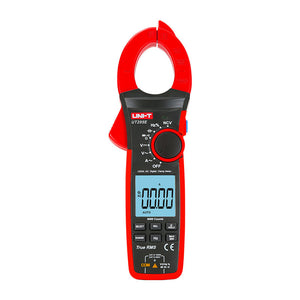 UNI-T UT205E True RMS Digital Clamp Meter – 1000A AC/DC, 6000 Count, AC/DC 1000V, 60MΩ Resistance, 60mF Capacitance, Frequency, NCV, 42mm Jaw, CAT III 1000V / CAT IV 600V - a top jaw, rotary dial, function buttons, and a digital display reading 00.00 A.