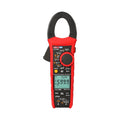UNI-T UT219DS Professional Dual-Display Datalogging True RMS Clamp Meter – 600A AC/DC, 6000 Count, AC/DC 1000V, IP54, 2m Drop-Proof, Temperature, LoZ, NCV, CAT IV 600V - a red and black handheld device with a rotary dial, function buttons, and a digital display showing 599.9 V and 059.9 Hz.