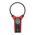 UNI-T UT281A True RMS Flexible Rogowski Clamp Meter – 3000A AC, 25.4cm (10") Flex Coil, AC/DC Voltage, Resistance, 3000 Count, IP54, 2m Drop-Proof - a circular current probe, a digital display showing 3000, and front-facing control buttons.