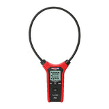 UNI-T UT281C True RMS Flexible Rogowski Clamp Meter – 3000A AC, 45.7cm (18") Flex Coil, AC/DC Voltage, Resistance, 3000 Count, IP54, 2m Drop-Proof - with a red and black handle, a flexible black coil, a digital display showing 3000, and front control buttons.