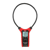 UNI-T UT281E True RMS Dual-Display Flexible Rogowski Clamp Meter – 3000A AC, 45.7cm (18") Flex Coil, Auto-Range, 6000 Count, IP54, 2m Drop-Proof - a digital display reading 59.99 Hz and 3000 A, with control buttons and ports visible.