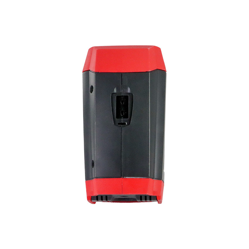 UNI-T UT305C+ Professional Infrared Thermometer – Non-Contact −50°C to 2200°C, 55:1 D:S, Adjustable Emissivity, 2.4" TFT Colour Display, K-Thermocouple, Dew Point, 999-Group Memory, USB-C - a black and red plastic housing with a central USB-C port.