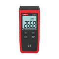UNI-T UT320A Mini Contact Thermometer – K/J Thermocouple, −50°C to 1300°C, Single Channel, ±(0.5%+1), MAX/MIN/AVG, Data Hold, Backlit, 1m Drop-Proof - a digital display reading 266.8, power, mode, unit, and hold buttons on the front.