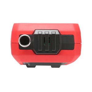UNI-T UT337B Laser Particle Counter – 6-Channel 0.3–10 µm, ISO 21501-4, PM Mass Concentration, Temp / Humidity / Dew Point, 3.5" Colour LCD, Wi-Fi App - close-up view of the red and black top panel showing the circular air intake port and a black vented sensor cover.