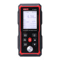 UNI-T UT345A Ultrasonic Thickness Gauge – Metal & Material, 1.00–300.00 mm, ±0.1 mm, Sound Velocity 1000–9999 m/s, 2.4" LCD, 300 Memory, USB-C Rechargeable - a digital screen reading 4.34 mm with control buttons and a metallic circular sensor.