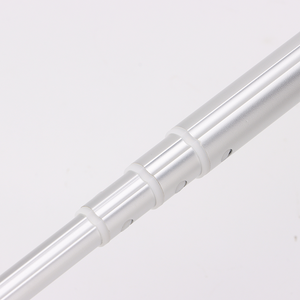 UNI-T UT362H Hot Wire Anemometer – Air Velocity 0–30 m/s, Air Flow / Volume, Temperature, 120 cm Flexible Probe, HVAC Duct Wind Meter, 99-Set Memory - a close-up view of the silver, telescopic metal probe showing its segmented, extendable sections and plastic joints.