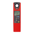 UNI-T UT381 illuminance lux meter with light sensor head and LCD display