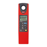 UNI-T UT381 illuminance lux meter with light sensor head and LCD display