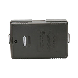 UNI-T UT501A Insulation Resistance Tester – Digital Megohmmeter, 100V/250V/500V/1000V - rear view showing the dark grey rectangular casing, battery compartment cover, and warning label.