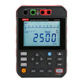 UNI-T UT512D2.5kV 2.5kV Insulation Resistance Tester – 2.5kV Digital Megohmmeter, 250V/500V/1000V/2500V - a black and red handheld device with a digital display reading 2500, control buttons, and top ports.
