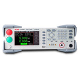 UNI-T UT5320R+ Hipot Tester – AC + DC withstand + insulation resistance tester, AC 0.050 kV – 5.000 kV, DC 0.050 kV – 6.000 kV, 4.3" TFT - a grey benchtop device with a color display showing 5.002kV and 0.006mA, control buttons, a keypad, and a high-voltage port.